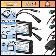 12V 2600mAh Rechargeable Li-ion Battery Pack  Charger - 2 Pack, High Capacity