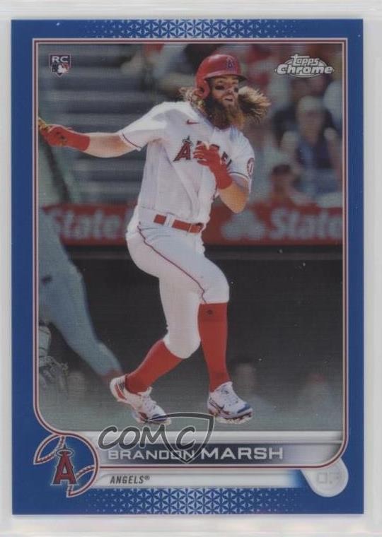 2022 Topps Chrome Blue Refractor 51/150 Brandon Marsh #133 1u6