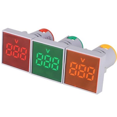 Digital Voltmeter AC 60V-500V 3 Farben LED Anzeige 1