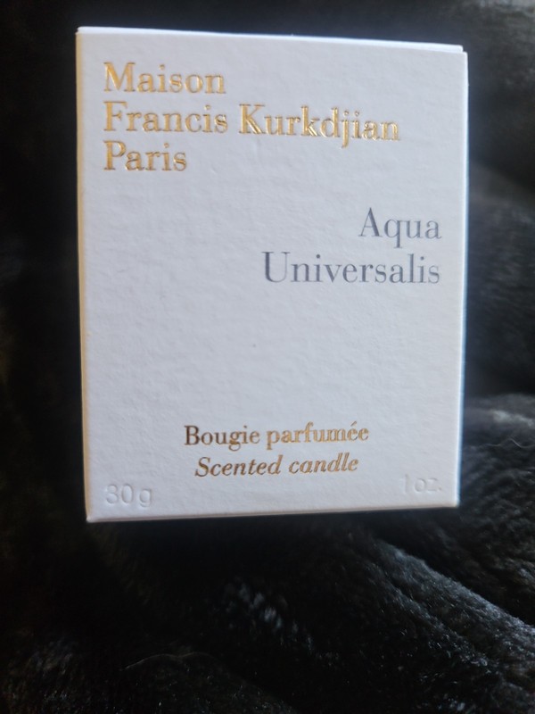 Maison F Kurkdjian Aqua Universalis Bougie Perfume Candle with Box. New DIVINE !