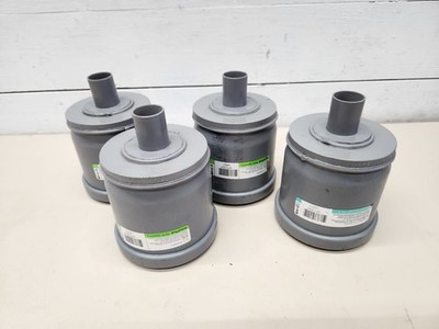 Lot of (4) Centrotherm Eco Systems InnoFlue ISTCD04 Tee Caps w/ Drain 4''