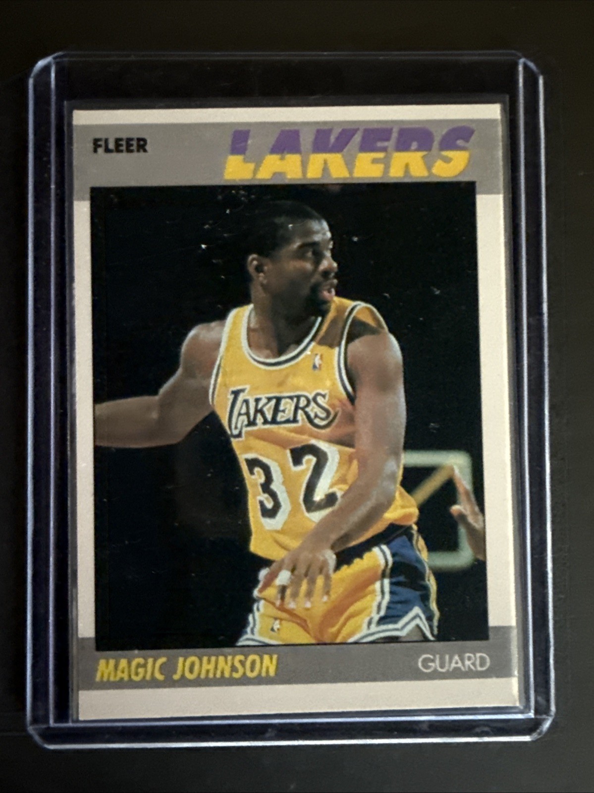 1987-88 Fleer #56 Magic Johnson BASKETBALL Los Angeles Lakers
