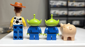 Lego Toy Story 3 Dirt Stain Woody Aliens Hamm 7596 Minifigures Mini Figures
