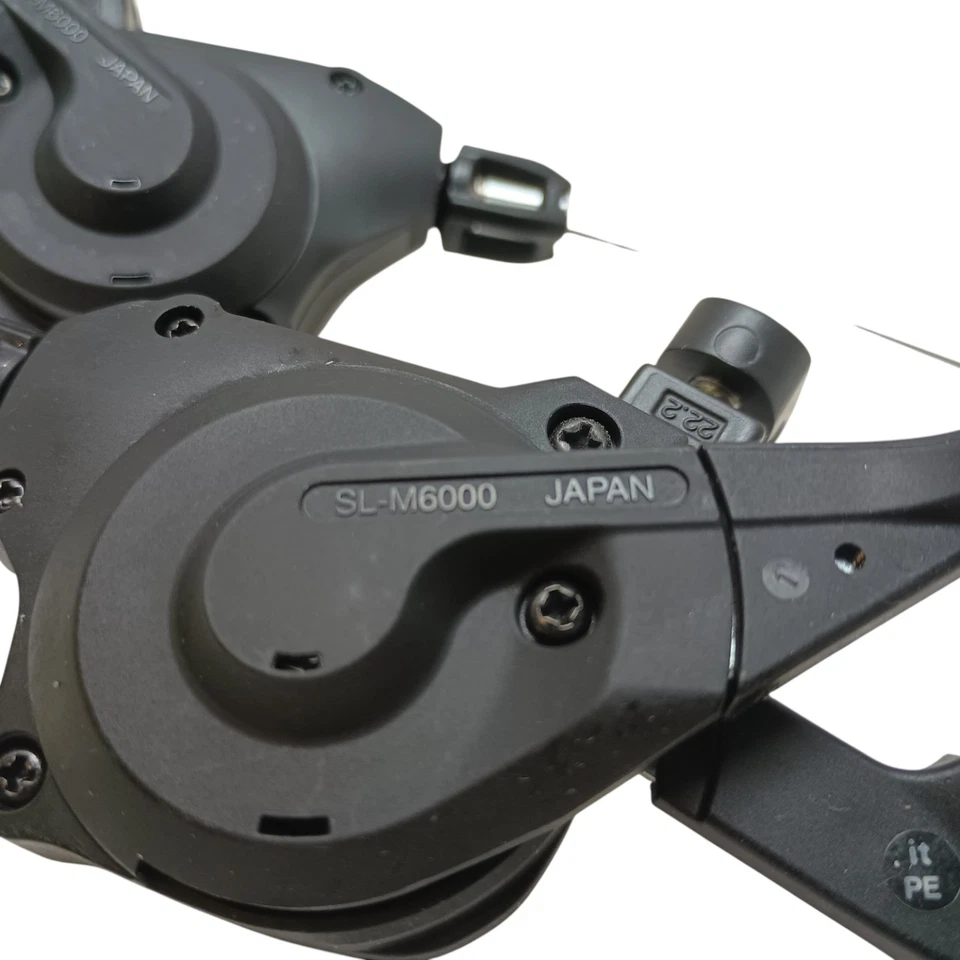 Palanca de cambios izquierda derecha Shimano Deore SL-M6000 10 velocidades MTB Enduro Ebike Foto 3 de 4