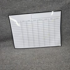 Magnetic Weekly Calendar Dry Erase Fridge Planner 17x12 White Good