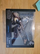 Hasbro Star Wars The Black Series Speeder Bike Vehicle With Biker Scout...