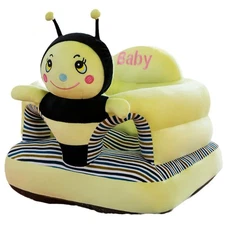 PUXU Baby Support Seat Sitting Up Sofa Chair - Plush Infant Honeybee Design