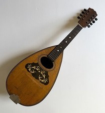 Antique Vintage Bowl Back 8 string Mandolin For Restoration READ