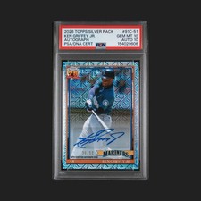 Psa 10 auto 10 Ken Griffey Jr 2026 Topps Silver Pack 1991 Chrome Promo Auto /50