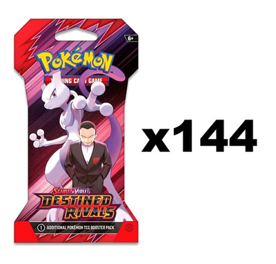 k*i様 海外版　destined rivals ブースターパック Pokemon TCG SV10 Destined Rivals Sleeved Booster Case Box 144