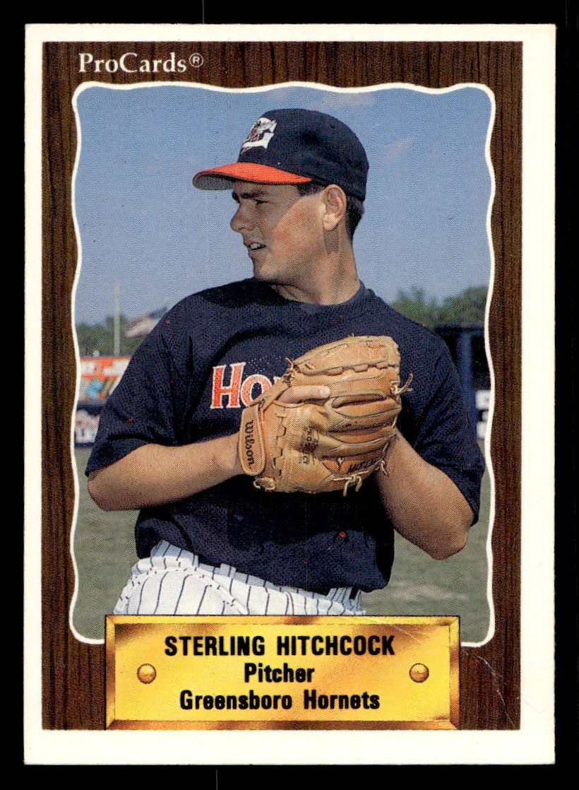 1990 - Sterling Hitchcock Baseball card Raw Trading Card