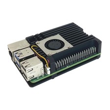 Raspberry Pi 5 Aluminum Alloy Armor Case,Pi 5 Heatsink with Cooling Fan