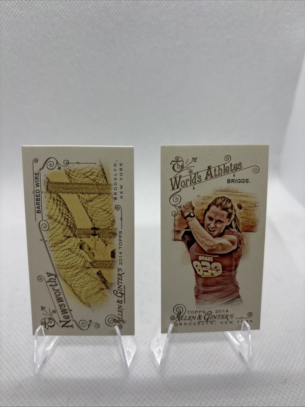 2014 Topps Allen & Ginter Mini Lot (2) Samantha Briggs, Barbed Wire