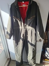Vtg Big Smith Green Insulated Coveralls Union Made USA 44 Long Lot 2185 Workwear