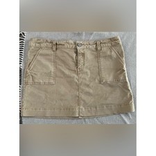 GAP Tan Corduroy utility Midi Skirt