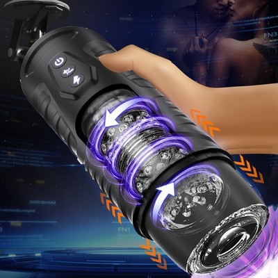 Automatic Rotating & Thrusting Male Masturbator Cup – Hands-Free Pleasure