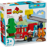 Lego® Duplo 10473 LöSchauto Mit Schlauch Und Feuerwehrmann