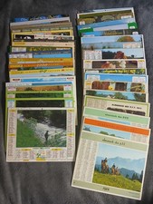 Lot de 38 Almanachs calendriers des ptt la poste des années 1960 à 2010 / Loir