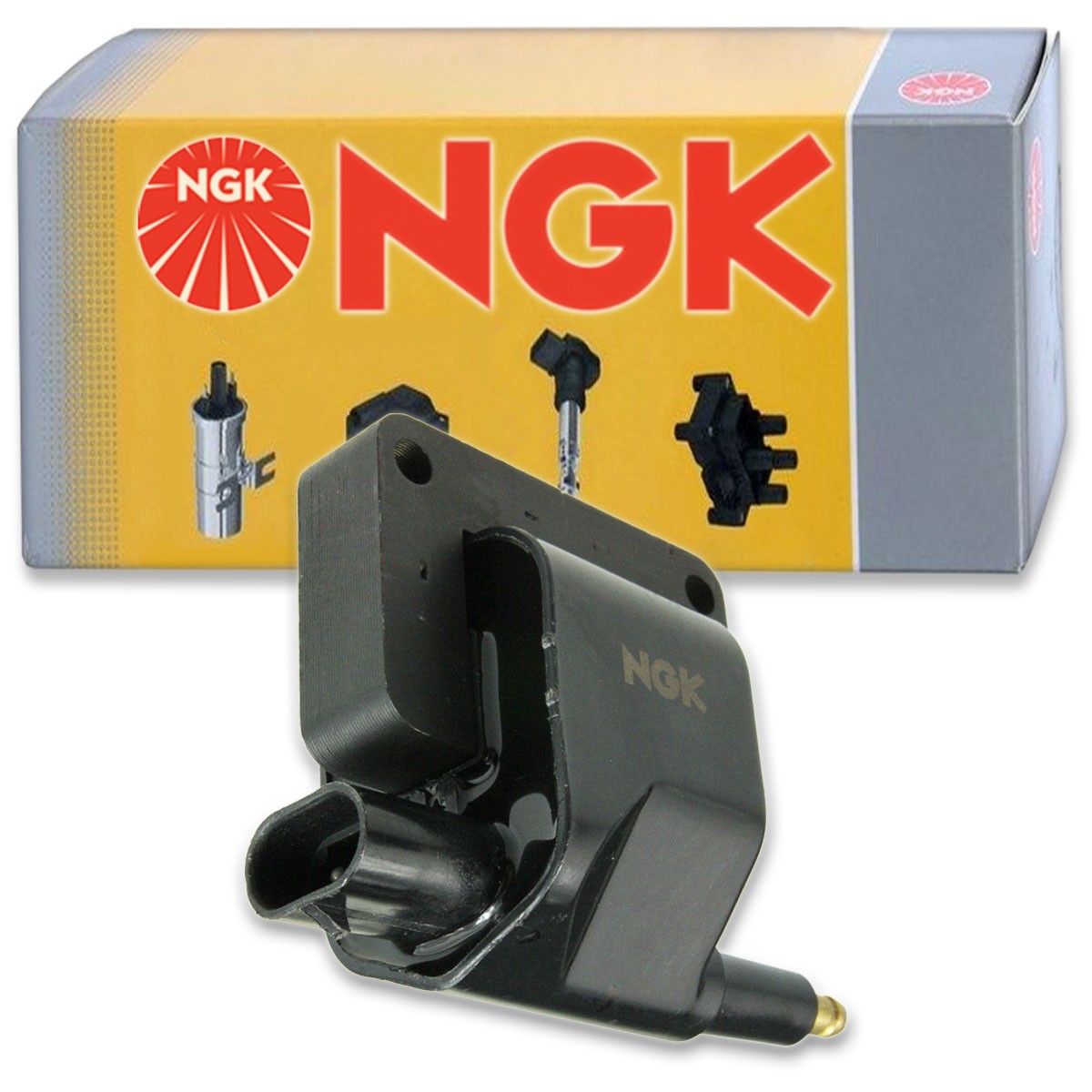 1 pc NGK Ignition Coil for 1991-1992 Jeep Comanche 4.0L L6 2.5L L4 - Spark tq
