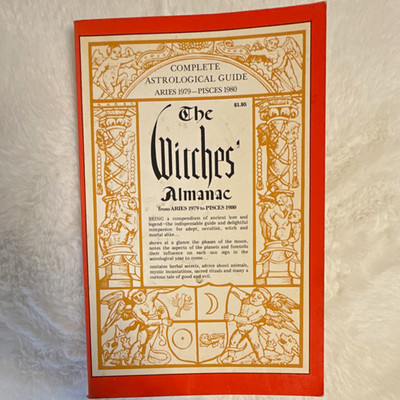 Grosset & Dunlap The Witches' Almanac PB 1979 Illustrated Astrology Aries-Pisces