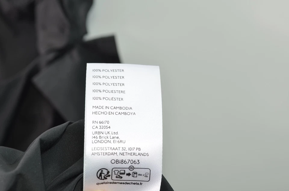 Kimchi Blue NWT Mini Dress Womens XL Black Polyester Side Zip Urban Outfitters - Image 4 of 4