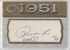 2008 Upper Deck Timeline Timelines Cut Signatures 13/13 Preacher Roe Auto 2g6