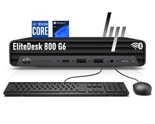HP EliteDesk 800 G6 Desktop Mini Six-Core i5-10500T 16GB DDR4 RAM 256GB SSD