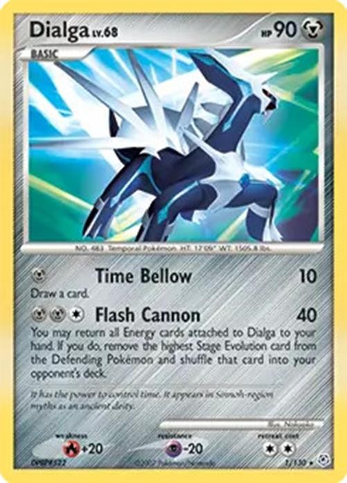Dialga - 1/130 - Pokemon Diamond & Pearl Holo Card NM