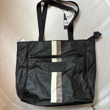 Aloha Collection le Voyageur Reversible Tote Caffe Black NWT