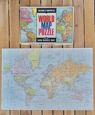 VINTAGE PUZZLE: WORLD MAP NO. 517 BY SELCHOW  RIGHTER/RAND MCNALLY: COMPLETE
