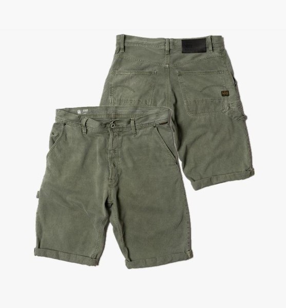 Men G-Star Raw Shorts Khaki Cotton 32