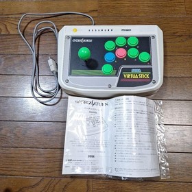 Sega Saturn Virtua Stick HSS-0136 White Joystick Controller Japan