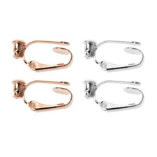 1 Pair Clip On Hoop Earring Converters No-pierced Turn Any Stud Into A Clip-On