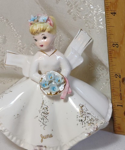 Vtg Lefton Japan June Birthday, Girl Figurine , (Missing sticker) - Picture 13 of 13