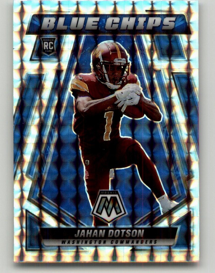 2022 Panini Mosaic Jahan Dotson Blue Chips Mosaic #BC-11 Washington Commanders