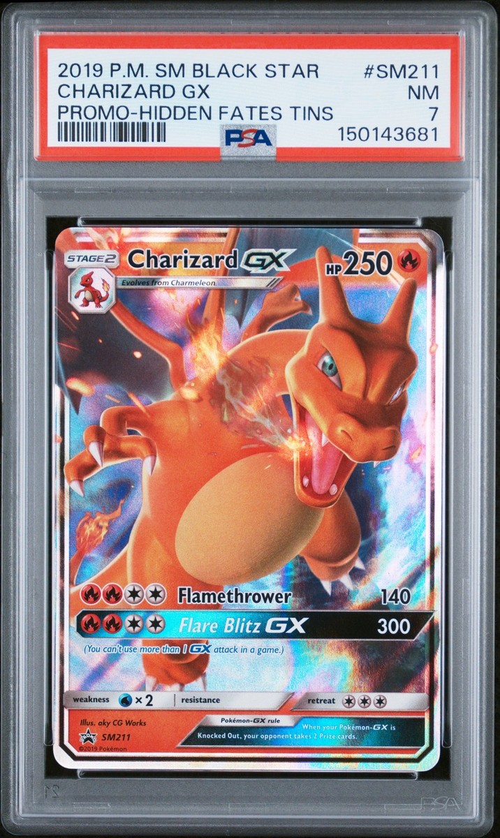Charizard GX #SM211 プロモ-隠れた運命の缶　リザードンGX Amazon.co.jp: リザードン GX - SM211 - 隠れた運命 - ポケモン
