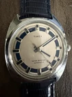 Timex Automatic Mens Watch Vintage 1974 Clean Genuine Lizard Strap