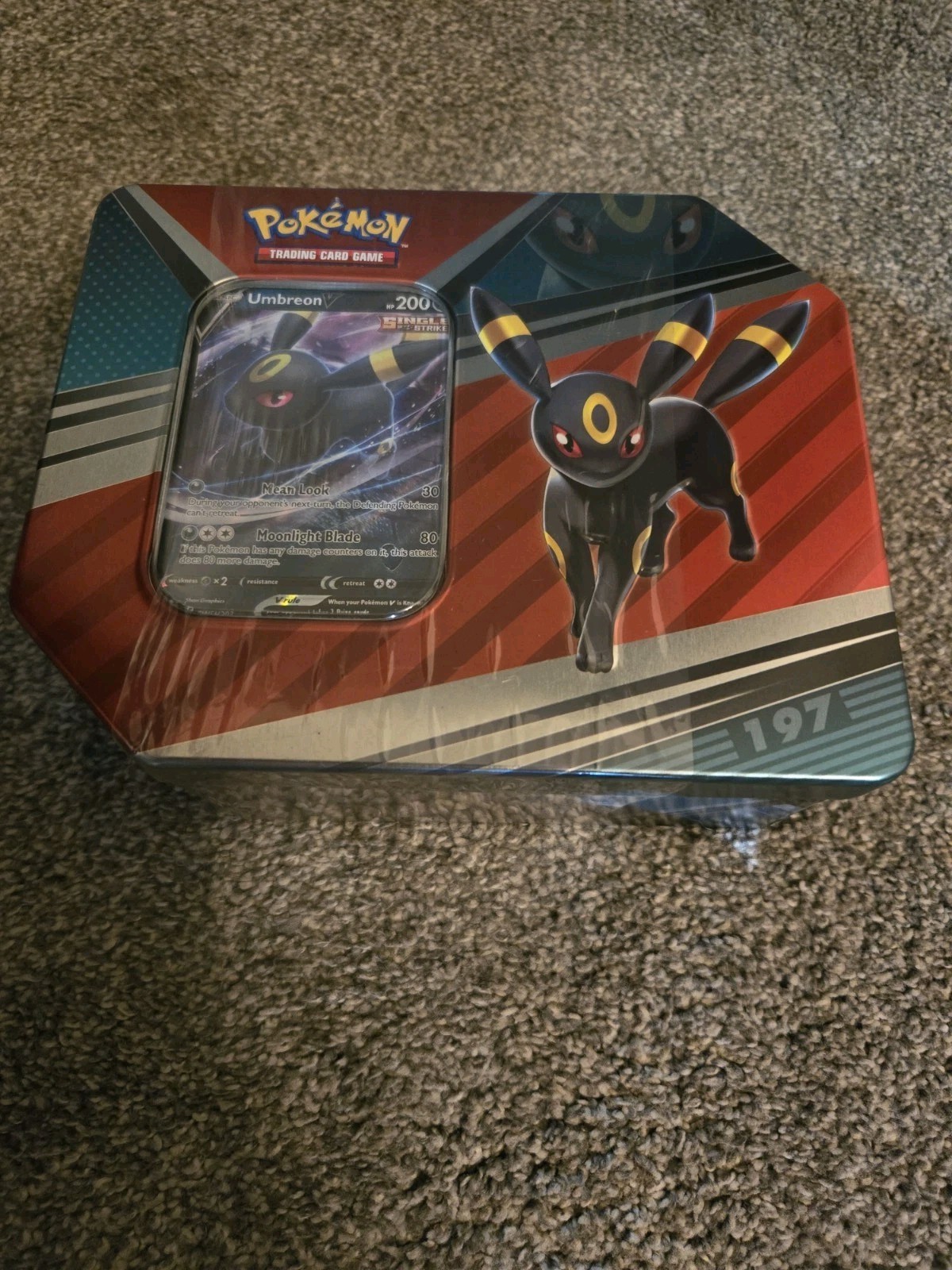 Pokemon TCG Umbreon V Heroes Tin 2022 Sword & Shield SW&SH