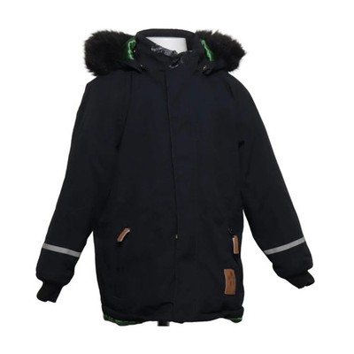 Mini Rodini, Winterjacke, Unisex (Kinder), Größe: 128/134, Schwarz/Grün #Ch2