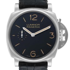 Panerai Luminor Due 42mm Steel Black Dial Mens Watch PAM00676
