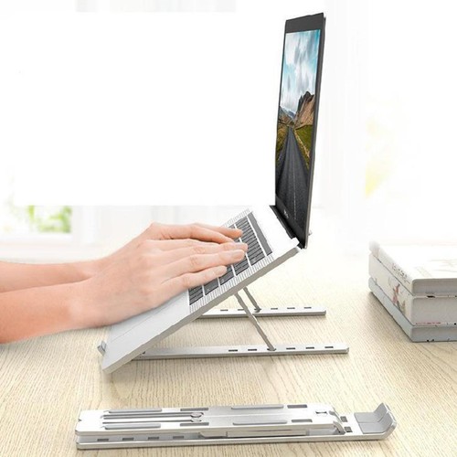 Portable Laptop Computer Stand Height-adjustable Notebook PC Holder Aluminum - 第 9/11 張圖片