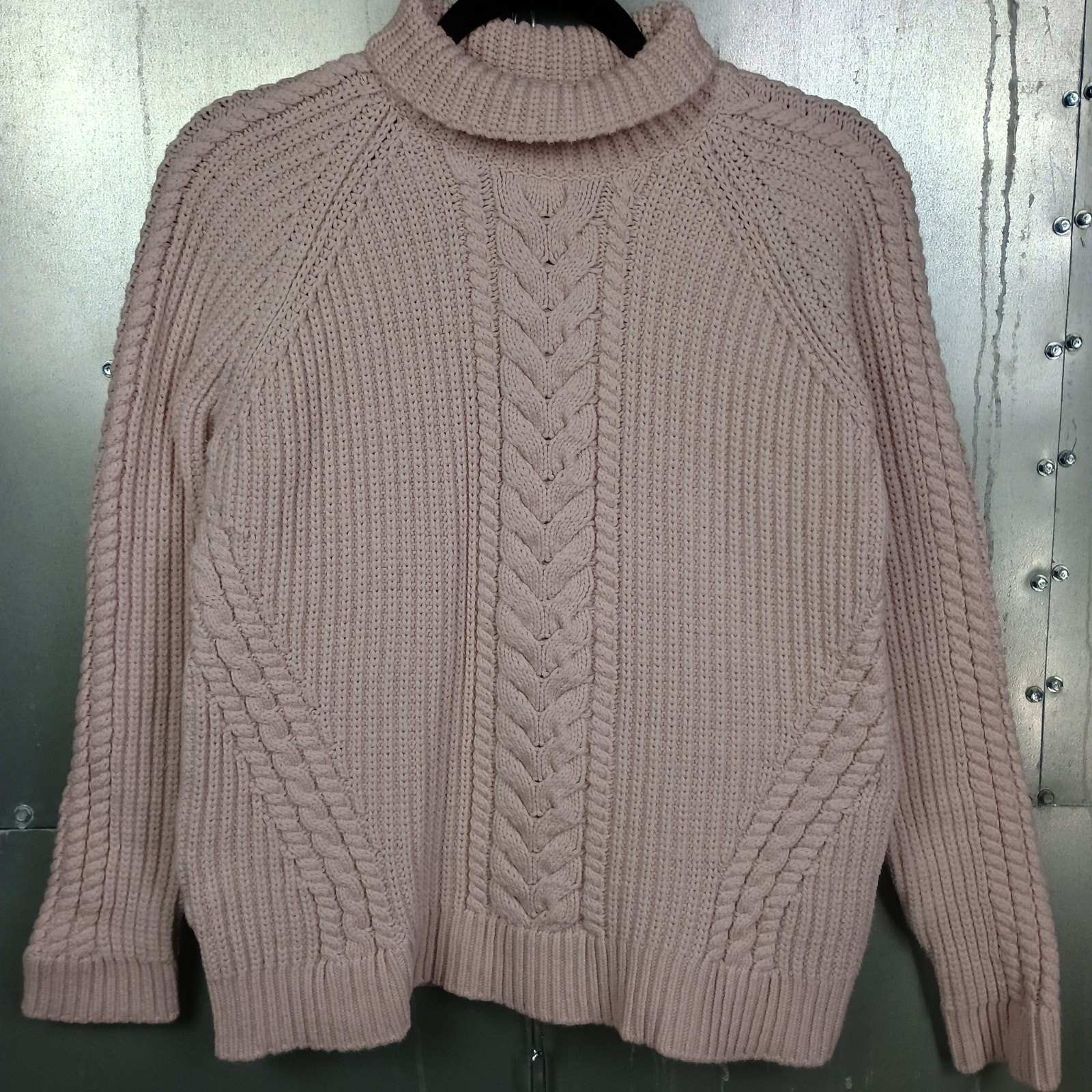 Lululemon Bring The Cozy Cable Knit Sweater Size 6 Small Misty Pink Heavy Thick