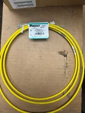 7 ft Panduit UTP28X7YL 28 AWG Copper Cat 6A UTP Patch Cord Yellow
