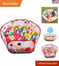 Spacious Toddler Ball Pit - Easy Assembly Playpen with Compact Storage Bag
