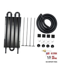 Transmission Oil Cooler Kit, Universal 4 Pass 5/16" Tube and Fin Oil 4-PASS