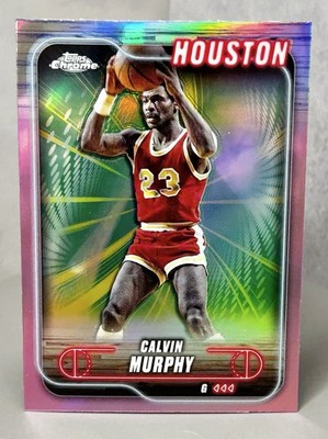 2024-25 Topps Chrome - Calvin Murphy, Calvin Murphy #142 Pink Basketball...