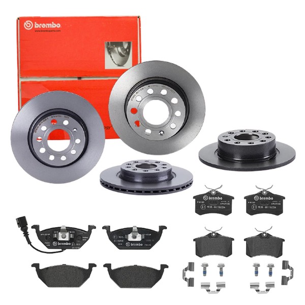 Brembo Bremsscheiben Ø280Mm + BremsbelÄGe Vorne & Hinten FÜR VW Golf 5 Golf 6-image