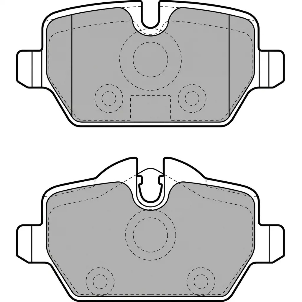 Für DELPHI LP1924 Brake Pad Set, disc brake LP1924 Brake pads set rear , fits: - Bild 3