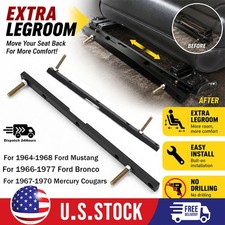 Seat Track Extender Extension Kit Extra Legroom For 64-68 Mustang Bronco Cougar Seat Track Extender Extension Kit Extra Legroom For 64-68 Mustang Bronco Cougar