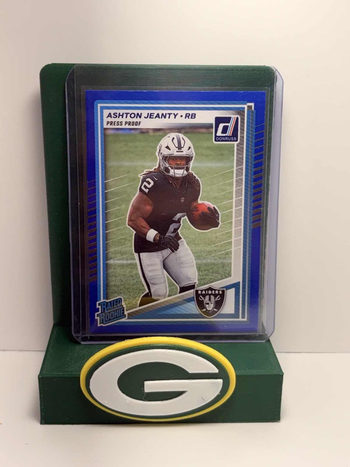 2025 Panini Donruss - Rated Rookie Ashton Jeanty #305 Press Proof Blue (RC)